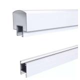 White Aluminum Deck Railing Hand & Base Rail, 6 ft
