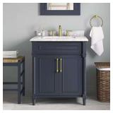 Aberdeen 30 in. Single Sink Vanity w/ Marble Top