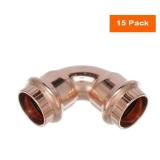 ProPress 1/2 in. Press Copper 90  Elbow (15-Pack)