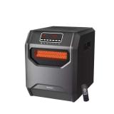 Electric 6-Element Infrared Space Heater Black