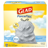 Glad ForceFlex 13 gal Fresh Tall Bags 110 pk