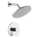 Single Handle 1-Spray Shower Faucet Set, Chrome