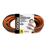 25 ft 12/3 Heavy Duty Extension Cord, Lighted End