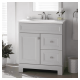 Sedgewood Vanity, Dove Gray, Arctic Top