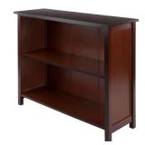 Winsome Wood Milan 2-Section Bookcase, Walnut