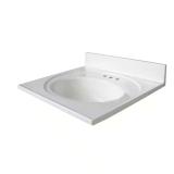 Newport 25 in Vanity Top with White Sink