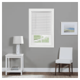 ACHIM 28 x 64 in. White Cordless Vinyl Mini Blind