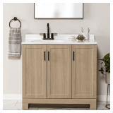 Oakley 37 in. Bath Vanity with Marble Top