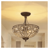 Iridescent 13' 3-Light Semi-Flush Mount