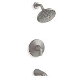 Cursiva 1-Handle Tub/Shower Faucet, BN