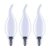 60W Equivalent B11 LED Dimmable E12 Bulb (3-Pack)