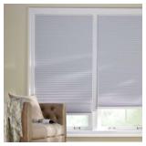 Shadow White Cordless Blackout Shades 29W x 64L