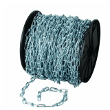 #1 x 100 ft. Zinc Plated Steel Double Loop Chain