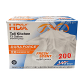 13 Gal Fresh Scented Kitchen Trash Bags (200)