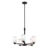 Joelson 24 in. 5-Light Olde Bronze Chandelier