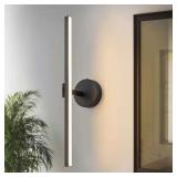 23.62 in Black LED Vanity Light, 5CCT Dimmable