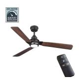 Ester 54 in. White LED Ceiling Fan with Light Kit