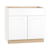 Hampton Bay 36x24x34.5 in Satin White Base Cabinet