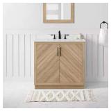 Huckleberry 36 in. W Bath Vanity with Marble Top