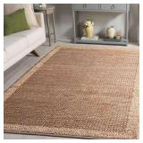 Natural Fiber 3x5 Natural Border Area Rug