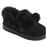 Women's Platform Mini Boots, Suede, Size 8.5