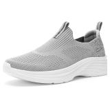 Womens Slip-On Walking Shoes, Lightweight Size 9