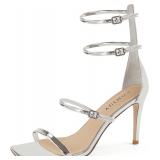 Black High Strappy Heels with Adjustable Straps Size 8.5