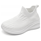 Umerigo Girls Boys Tennis Shoes Slip On Sneakers Size 33