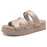 Women's Platform Slide Sandals - Size 38