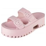 EARLDE EVA Platform Sandals | Adjustable Buckle 39