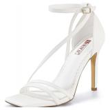 IDIFU Women's Strappy Stiletto Sandals Size 7.5