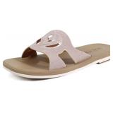 ONCAI Womens Sandals   Flat Dressy Squares (6-11)