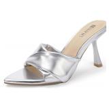 IDIFU IN4 Pointed Open Toe Heels, Sandals Size 7