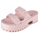 EARLDE EVA Platform Sandals | Adjustable Buckle 39