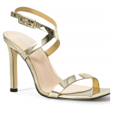 Strappy Heels: Square Open Toe Sandals 7.5