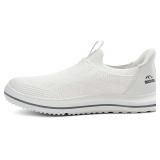 BAISE Men s Slip-On Walking Shoes White Size 41