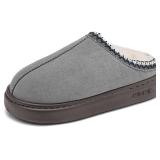 Slippers Fluffy Winter Boots Lined Grey US 7.5-8