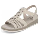 VJH Women s Rhinestone Open Toe Sandals Gold 9