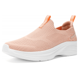 Womens Slip-On Walking Shoes, Lightweight Sneakers Size 10