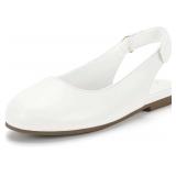 Hehainom Girls Dress Shoes Slingback Flats Size 1