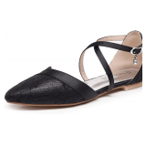 Wedding Flats, Black Mary Jane Shoes for Women Size. 40