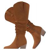 Suedi Women s Knee-High Slouch Boots Size 7.5