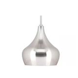1-Light Brushed Nickel LED Pendant with Shade