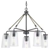 Cashiers 24-in. 5-Light Graphite Chandelier