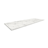 Bl Stretta Square Worktop 25x73 White Marble Rona