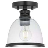 Pelzer 7-in 1-Light Matte Black Flush Mount (2)