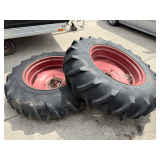 (2) 16.9 x 34 Tires on 9 Bolt Rims