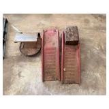 Car Ramp and Rolling Stool
