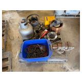 Propane Tank, Extension Cords, Clamp and Router