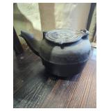 Cast Iron Teapot with Mark 7 on Lid and 7 Inches T